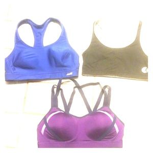 Lot of 3 size L sports bras